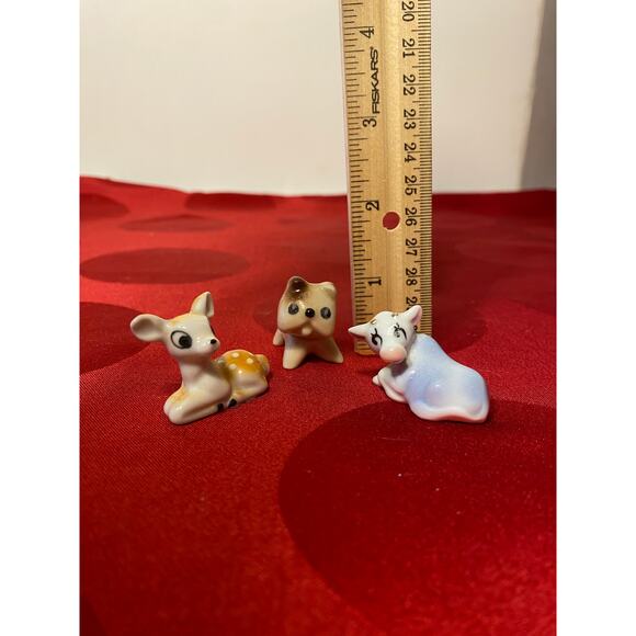 Lot of 3 Miniature Animal Figures or Chopstick rests ceramic 1 inch long EUC - Picture 10 of 12